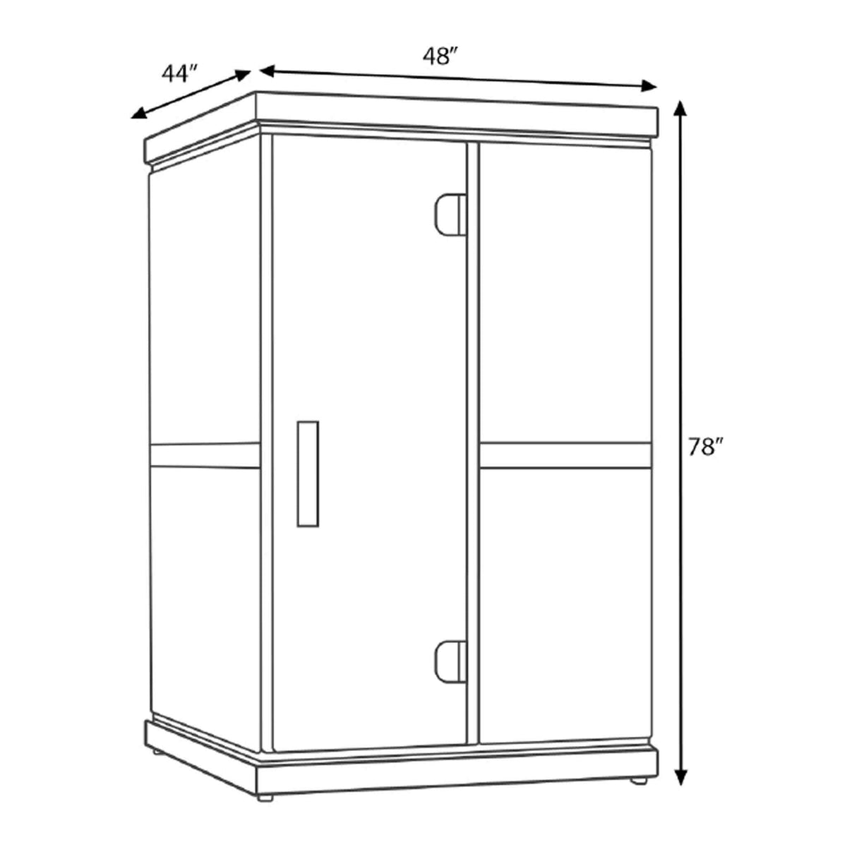 Finnmark FD-2 Full-Spectrum 2-Person Home Infrared Sauna With Built-In LCD Touchscreen Controller [FD-KN002] (SAK94731)