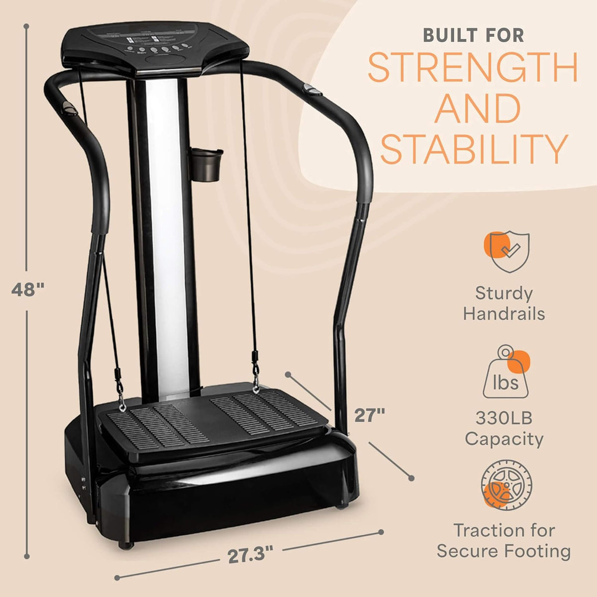Premium Vibration Plate Exercise Machine With Handles And 99 Speed Levels (SAK30851)