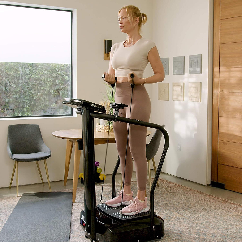 Premium Vibration Plate Exercise Machine With Handles And 99 Speed Levels (SAK30851)
